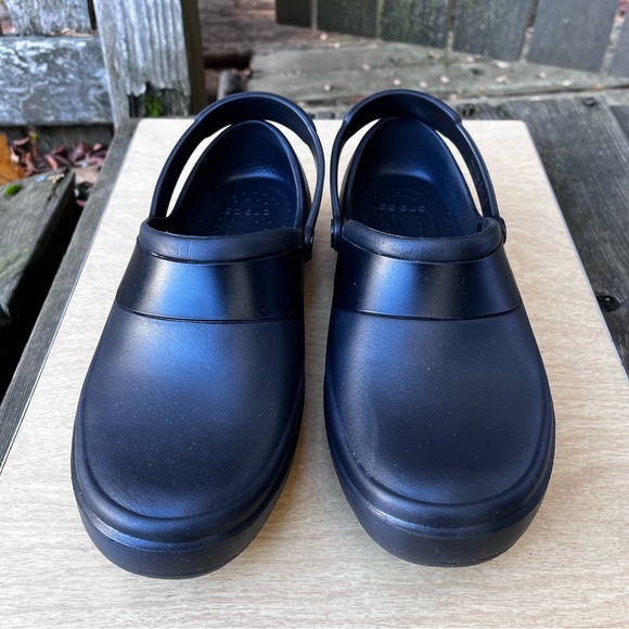CROCS Black Mercy Slip Resistant Work Clog Sz 7 - Picture 8 of 15